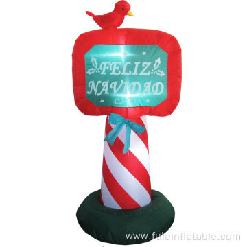 Holiday inflatable lamp Post for Christmas party decoration